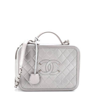 Chanel Filigree Vanity Case Quilted #237525C41B